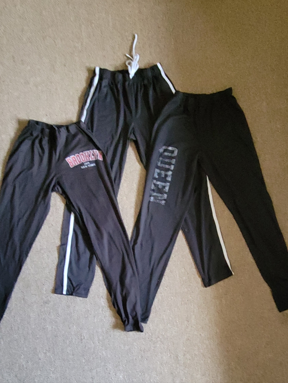 Women's Size M Bundle of 3 Black Stretch/ Yoga Leggings Pants